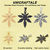 Unicraftale 3Pcs 3 Colors 304 Stainless Steel Pendants STAS-UN0038-84-3
