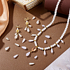300Pcs 6 Styles ABS Plastic Imitation Pearl Beads KY-GA0001-37-4