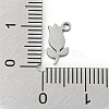 Laser Cut 304 Stainless Steel Charms STAS-G323-02P-3