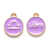 Alloy Enamel Pendants LS-ENAM-S124-01A-01K-1