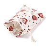 Christmas Theme Cotton Fabric Cloth Bag ABAG-H104-B03-3