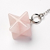 Chakra Natural Rose Quartz Dowsing Pendulums X-G-F516-01C-3
