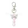 Angel Glass Pendant Decorations HJEW-YW00009-06-1