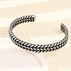 Retro 316 Surgical Stainless Steel Cuff Bangles BJEW-C142-14A-AS-3