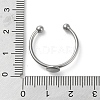 Adjustable 304 Stainless Steel Finger Rings Components STAS-K278-04A-P-4