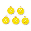 Golden Plated Alloy Enamel Charms LS-ENAM-S118-09X-1
