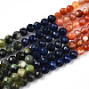 Natural & Synthetic Mixed Gemstone Beads Strands G-D080-A01-02-16-4