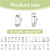 4 Sets Zinc Alloy Slide Charms FIND-DC0007-39-2