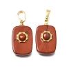 Natural Red Jasper Pendants G-T151-02I-1