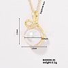 Fashionable Brass Clear Cubic Zirconia Pendant Cable Chain Necklaces for Women FN2830-2-1