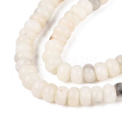 Natural White African Opal Beads Strands G-N367-02A-01-1