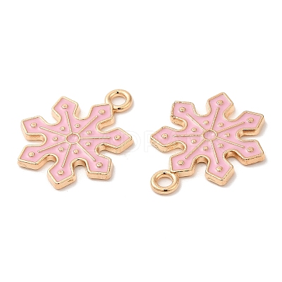 Christmas Light Gold Tone Alloy Enamel Pendants X-FIND-C031-01KCG-02-1