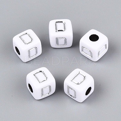 Opaque Acrylic Beads SACR-T035-03D-1