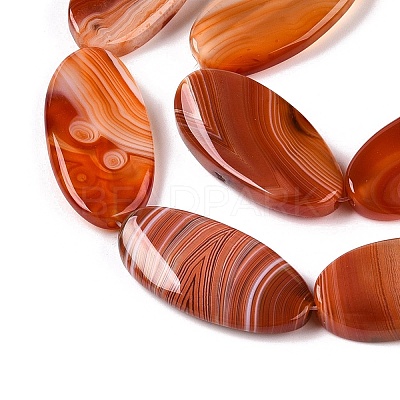 Natural Red Agate Beads Strands G-T138-201-1