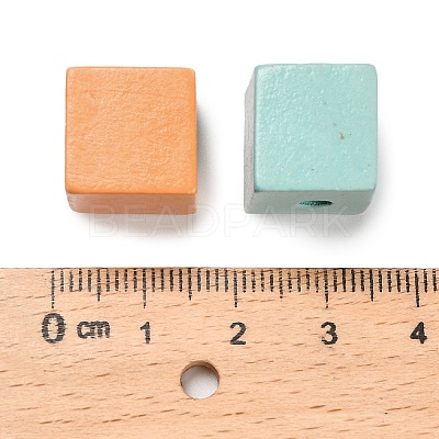 Printed Wood Beads WOOD-Z006-01A-1