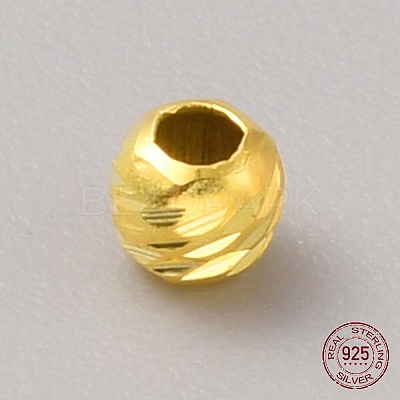 Sterling Silver Bead STER-WH0019-08A-G-1
