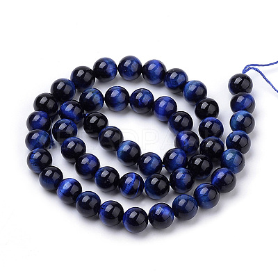 Natural Tiger Eye Beads Strands G-S259-03B-10mm-1