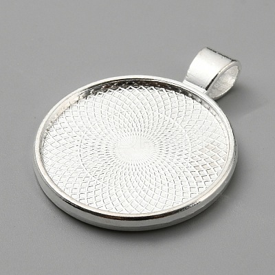 Alloy Double-side Pendant Cabochon Settings FIND-WH0148-030-1