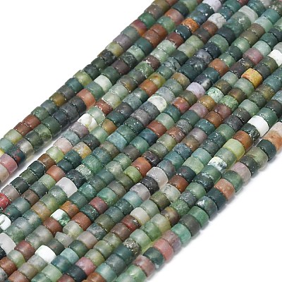 Natural Indian Agate Beads Strands G-P575-B02-4x2mm-1
