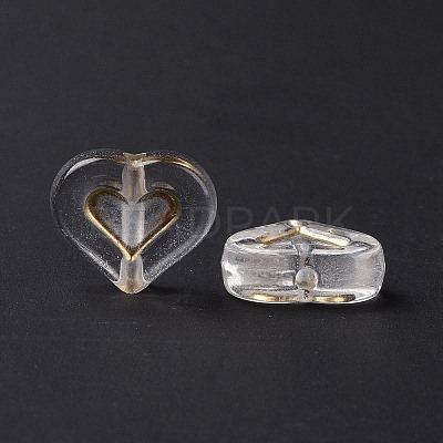 Transparent Plating Acrylic Beads OACR-C013-19-1