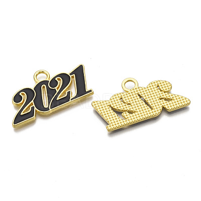 Alloy Enamel Pendants X-PALLOY-T078-03-1