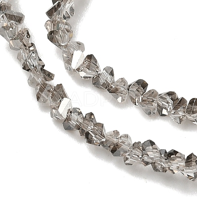 Electroplate Transparent Glass Beads Strands X-EGLA-P061-04C-PL01-1