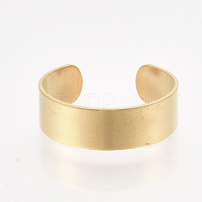 304 Stainless Steel Cuff Rings X-STAS-T045-22A-G-1