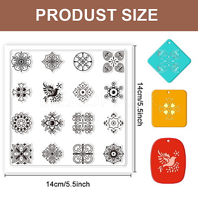 Silicone Clay Texture Mat AJEW-WH0447-022-1