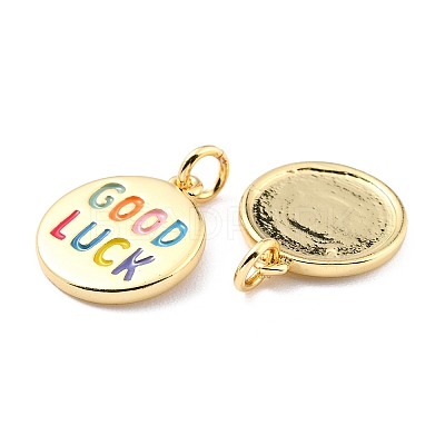 Brass Enamel Pendants LS-KK-K250-25G-1