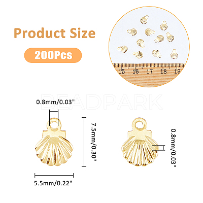 200Pcs 304 Stainless Steel Charms STAS-DC0016-13-1