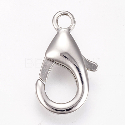 Tarnish Resistant 304 Stainless Steel Lobster Claw Clasps STAS-I082-14P-02-1