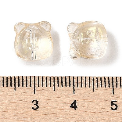 Transparent Spray Paint Glass Beads GLAA-Z011-01D-1