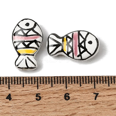 Handmade Porcelain Beads PORC-K012-12B-1