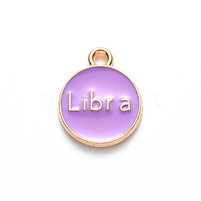 Alloy Enamel Pendants X-ENAM-S124-01A-01K-1