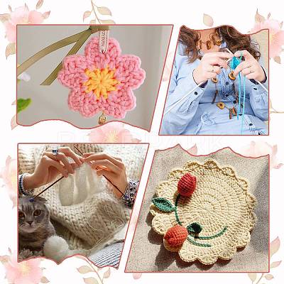 5Pcs Polyester Yarn for Knitting & Crochet YCOR-SZ0001-03L-1