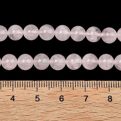 Natural Madagascar Rose Quartz Beads Strands G-Z146-A01-6mm-02-1