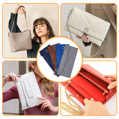 4Pcs 4 Colors Wool Felt Bag Organizer Inserts FIND-WR0007-27B-1