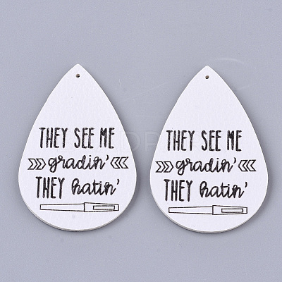 PU Leather Big Pendants LS-X-FIND-R072-10-B07-1