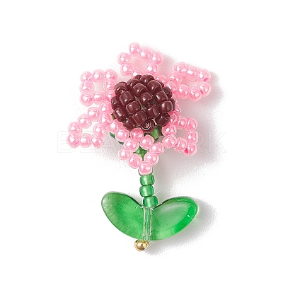 Seed Glass Beaded Pendants PALLOY-MZ00875-01-1