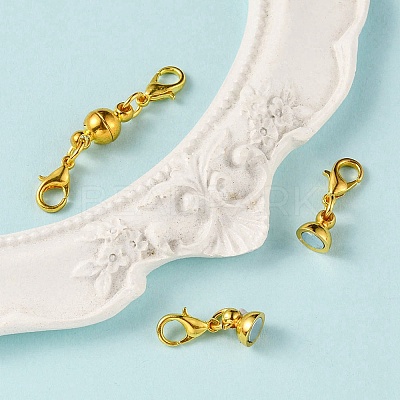 Brass Magnetic Clasps KK-YW0001-56G-1