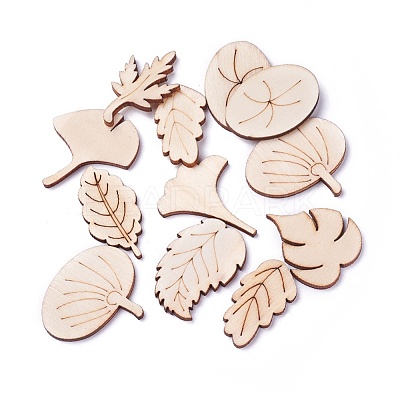 Wooden Cabochons WOOD-O004-02-1
