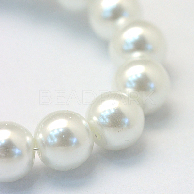 Baking Paint Glass Pearl Bead Strands HY-Q003-3mm-01-1