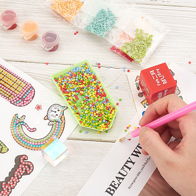 DIY Diamond Painting Stickers Kits For Kids DIY-WH0168-58-1
