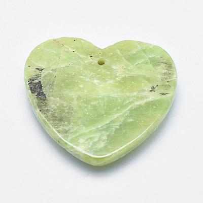Natural Peridot Pendants G-E464-30-1