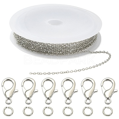DIY Chain Bracelet Necklace Making Kit DIY-YW0007-05P-1