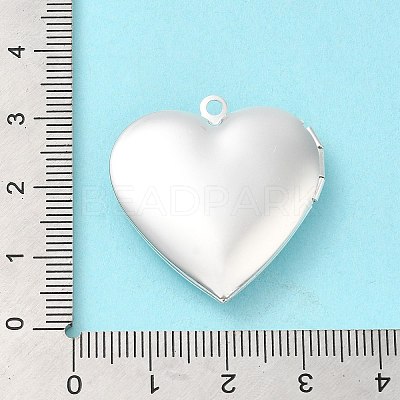 Rack Plating Brass Locket Pendants KK-M263-02A-S-1