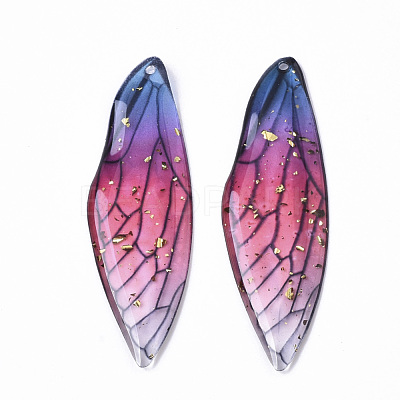 Transparent Epoxy Resin Big Pendants RESI-T046-01E-1