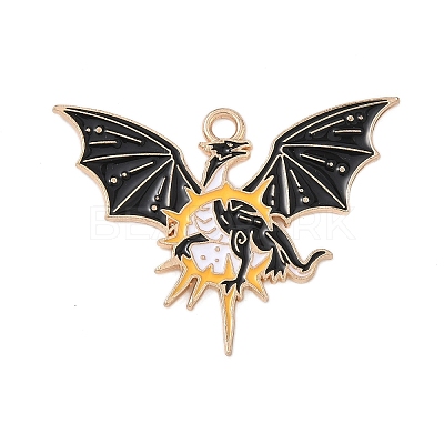 Alloy Enamel Pendants ENAM-P258-05C-G-1
