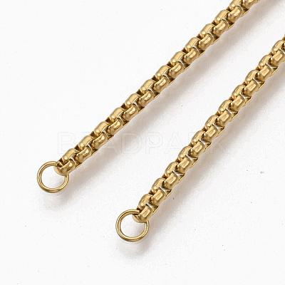 PVD Vacuum Plating Adjustable 304 Stainless Steel Slider Bracelets Making STAS-T050-030G-1