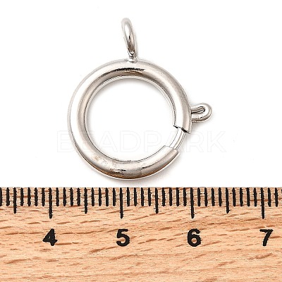 Brass Spring Ring Clasps KK-D407-20P-G-1